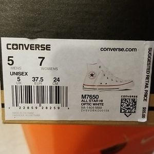 White Hightop Converse